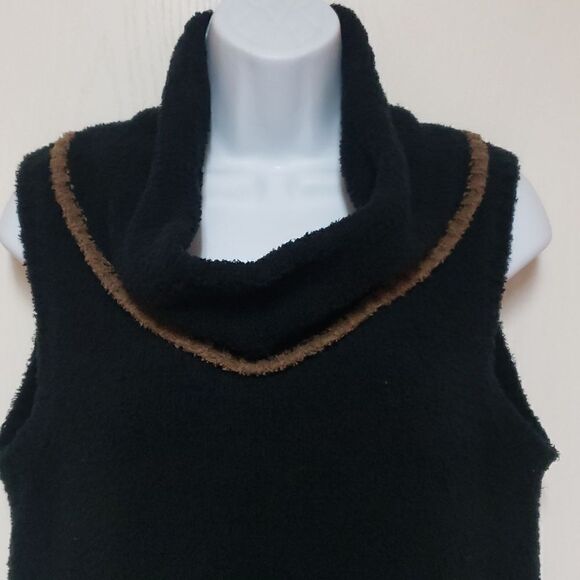 🌹Lilla P Black and Tan Cowl Neck sz XL - Picture 4 of 6